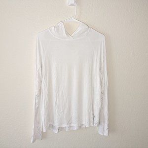 Boody White Bamboo Hooded Long Sleeve